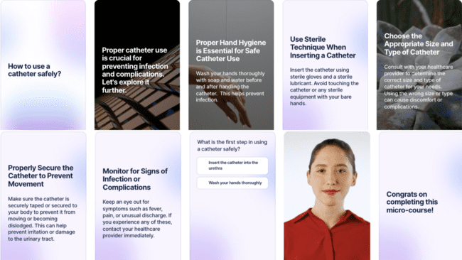 AI generated microlearning