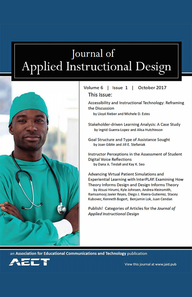 Study Published In The Journal Of Applied Instructional Design